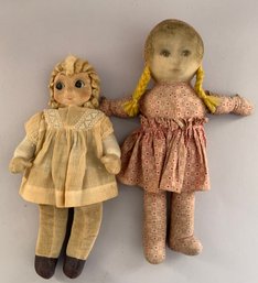2  Cloth Dolls