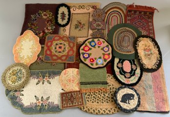 Lot Of 24 Assorted Doll House Rugs