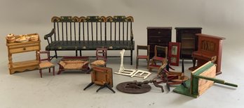 Lot Of Doll House Furniture & Accessories