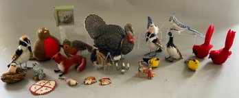 Lot Of Assorted Birds, Nests, Animals