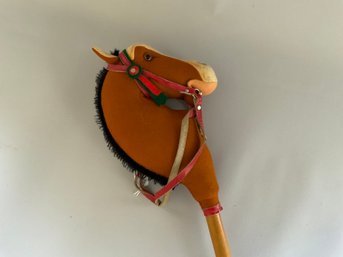 One 40x6 Steiff Play Horse On Stick With Wheels