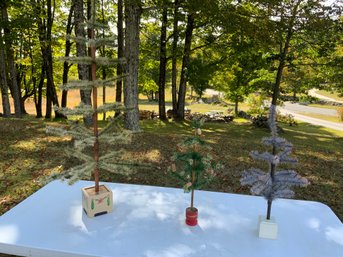 Three Feather Christmas Trees