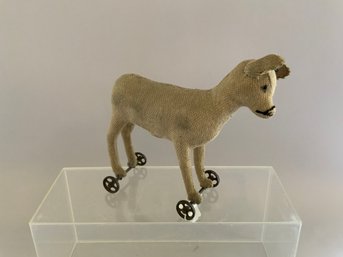 One 10x7 Early Steiff Deer On Wheels