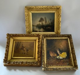 Three Pieces Framed Paintings