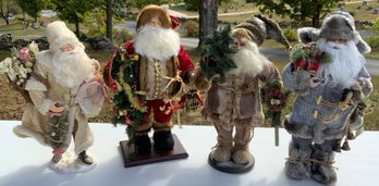 Opportunity Lot Of Four Santa Claus