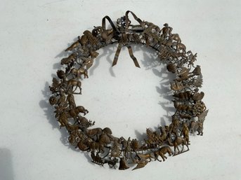 One 16x16 Round Brass Appears To Be A Dresden Petites  All Seasons Wreath