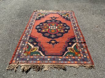 One 91x51.5 Appears To Be Khamseh Persian Rug