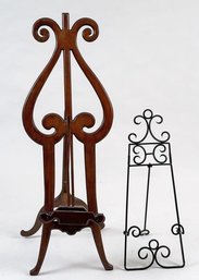 Two Vintage Scrollwork Art Easels