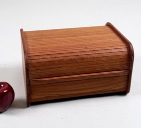 Kalmar MCM Teak Roll Top Tambour Media Case