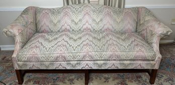 Knob Creek Flame Stitch Upholstery Sofa