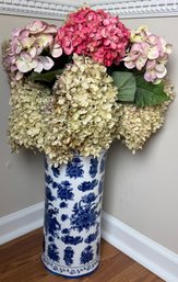 Blue And White Floor Vase