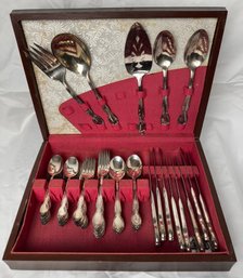 William Rogers Silver Plate Flatware Set Service For Eight