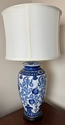 Blue And White Ceramic Lamp