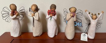 Five Willow Tree Figures