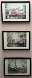Three Framed Paris Prints