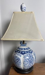 Blue And White Lamp
