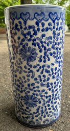 Blue And White Umbrella Holder