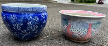 Two Ceramic Planters