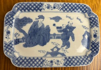 Blue And White Chinese Dish