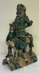 Chinese Terra Cotta Figural Roof Tile