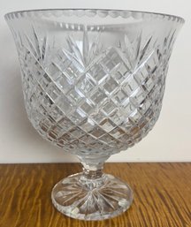 Large Crystal Footed Bowl