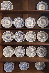 Seventeen Spode Plates