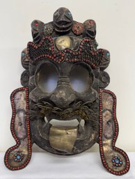 Japanese Metal & Wood Mask