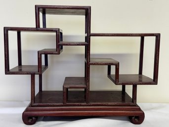 Chinese Miniature Wooden Display Shelf