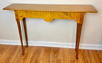Gorgeous Tiger Maple Console Table