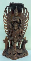 Balanese Carved Wood Figural Group
