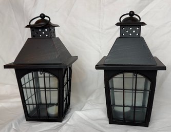 Pair Of Tea Light Lanterns