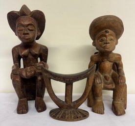 Group Three African Carvings