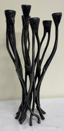 Modernist Seven Light Root Form Table Candleabra