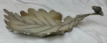 Vagabond House Pewter Leaf Dish
