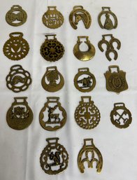 Group Eighteen (18) Equestrian Brasses