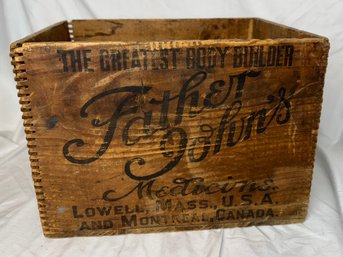 Vintage Father John's Medicine Crate