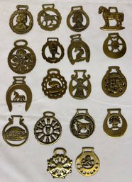 Group Eighteen (18) Equestrian Brasses