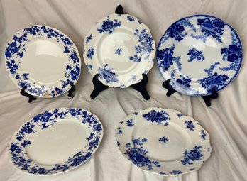 Vintage Blue And White Plates