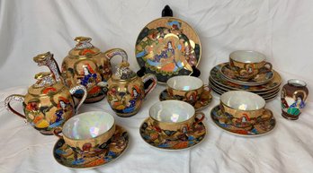 Satsuma Tea Set With Extras