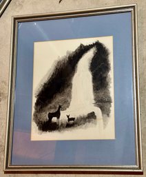 Framed Watercolor By John Pelletier