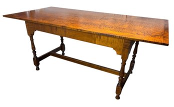 Trestle Table With Two Leaves
