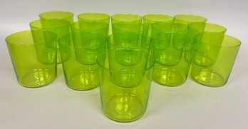 Sixteen Lime Green Tumblers