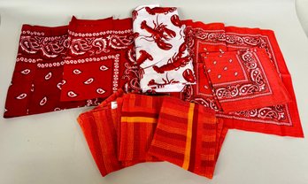 Miscellaneous Cloth Napkins And Three Dish Cloths