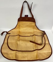Le Prince Jardinier Jute And Leather Apron