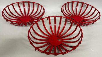 Three Heavy Metal Baskets