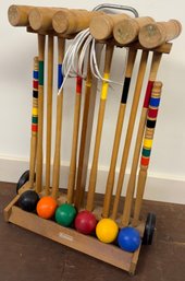 Vintage Lawn Croquet Set