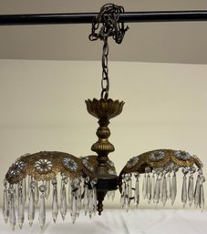 Three Light Eastern Style Hanging Chandelier