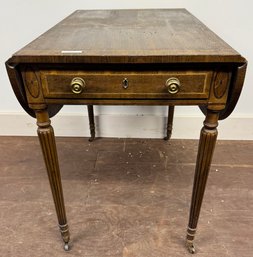 George III Style Inlaid Pembroke Table
