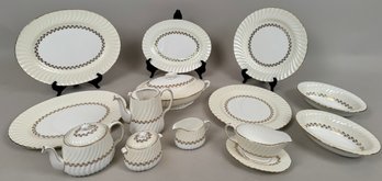 Minton Cheviot Gold China Dinnerware Serving Pieces