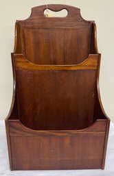 Antique English Mahogany Floor Canterbury